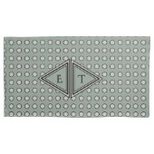 Sage Green Modern Monogram Decor Kussensloop (Voorkant-Links)