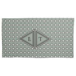 Sage Green Modern Monogram Decor Kussensloop