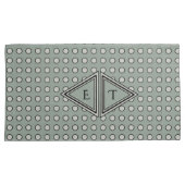 Sage Green Modern Monogram Decor Kussensloop (Voorkant-Rechts)