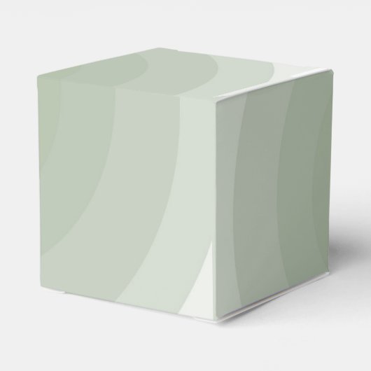 Sage Green Modern Monogram Weddenschap Bedankdoosjes (Achterkant)