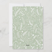 Sage Green Modern Neutraal 5 foto Elegant Feestdagenkaart (Achterkant)