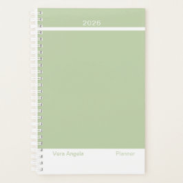 Sage Green Modern Small Planner