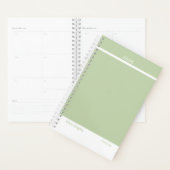Sage Green Modern Small Planner (Display)