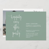 Sage Green Modern wordt gelukkig altijd na QR Code Kaart (Voorkant / Achterkant)