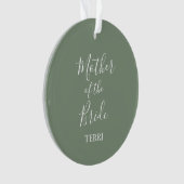 Sage Green Moeder van het Bride Gift Ornament (voorkant)