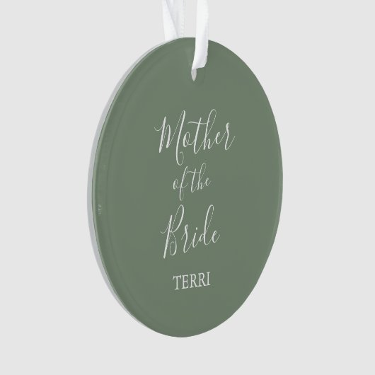 Sage Green Moeder van het Bride Gift Ornament (voorkant)