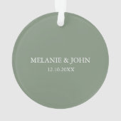 Sage Green Moeder van het Bride Gift Ornament (achterkant)