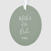 Sage Green Moeder van het Bride Gift Ornament (voorkant)