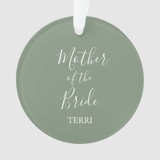 Sage Green Moeder van het Bride Gift Ornament (voorkant)