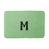 Sage Green Monogram Badmat (Voorkant)