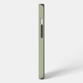 Sage Green Monogram Initialen Trendy Boho iPhone Hoesje (Linkerkant)