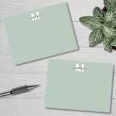 Sage Green Monogram Post-it® Notes