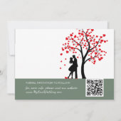 Sage Green Mountain Foto Sla de datum op Save The Date (Achterkant)