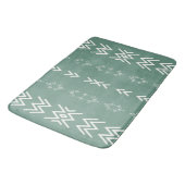 Sage Green Mud-Cloth Badmat (Gekanteld)
