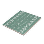 Sage Green Mud-Cloth Tegeltje (Zijkant)