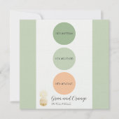 Sage Green Muted Kleurenpalet Kaart (Voorkant)