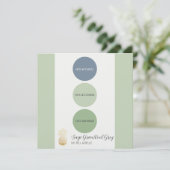 Sage Green Muted Kleurenpalet Kaart (Staand voorkant)