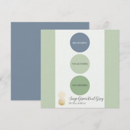 Sage Green Muted Kleurenpalet Kaart