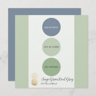 Sage Green Muted Kleurenpalet Kaart