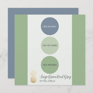 Sage Green Muted Kleurenpalet Kaart