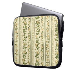 Sage Green Naadloos Patroon Laptop Sleeve
