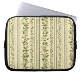 Sage Green Naadloos Patroon Laptop Sleeve