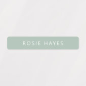 Sage Green Name Labels (Design 2)
