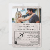 Sage Green Nashville Passport Wedding Kaart (Voorkant)