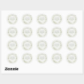 Sage Green Nesting Party Baby Shower Ronde Sticker (Vel)