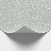 Sage Green Neutral Elegant Abstract Minimalist Cadeaupapier (Hoek)