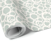 Sage Green Neutral Elegant Abstract Minimalist Cadeaupapier (Rol Hoek)