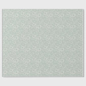 Sage Green Neutral Elegant Abstract Minimalist Cadeaupapier (Vlak)