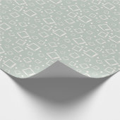 Sage Green Neutral Elegant Abstract Minimalist Cadeaupapier (Hoek)