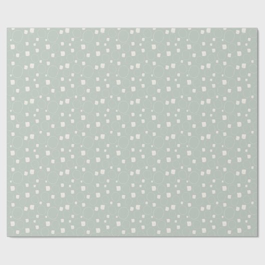Sage Green Neutral Elegant Abstract Minimalist Cadeaupapier (Vlak)