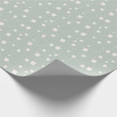 Sage Green Neutral Elegant Abstract Minimalist Cadeaupapier (Hoek)