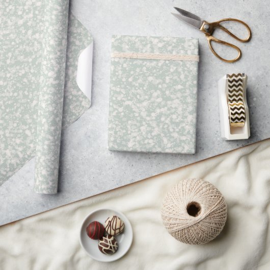 Sage Green Neutral Elegant Abstract Minimalist Cadeaupapier (Crafts)