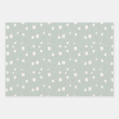 Sage Green Neutral Elegant Chic Abstract Patroon Inpakpapier Vel (Voorkant 3)