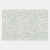 Sage Green Neutral Elegant Chic Abstract Patroon Inpakpapier Vel (Voorkant 2)