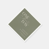 Sage Green Nog een dag repetitie diner Servet (Hoek)