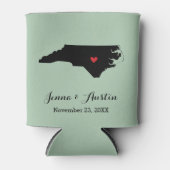 Sage Green North Carolina Wedding Favor Koelbox Blikjeskoeler (Voorkant)