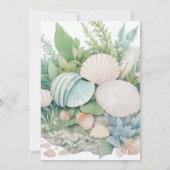 Sage Green Ocean Dream Baby shower Kaart (Achterkant)