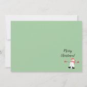 Sage Green Oh wat een leuke kerstfoto Feestdagenkaart (Achterkant)