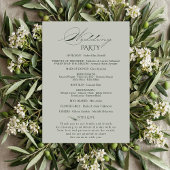 Sage Green Olive Branch Monogram Wedding Program  Programmakaart