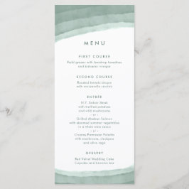 Sage Green Ombre | Minimalistisch Boho Wedding Menu
