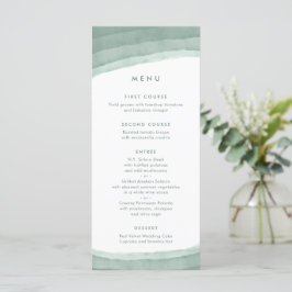 Sage Green Ombre | Minimalistisch Boho Wedding Menu