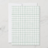 Sage Green One Lucky Duck 1e verjaardag Bedankkaart (Achterkant)