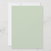 Sage Green & Oranje Formal Wedding Invitations Kaart (Achterkant)