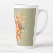 Sage Green & Oranje pomkin Bounty Thanksgiving Latte Mok (Rechts)