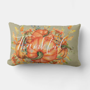 Sage Green & Oranje Pumpkin Bounty Thanksgiving Lu Kussen