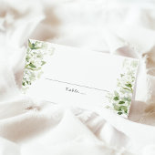 Sage Green Organic Greenery Wedding Place Card Plaatskaartje